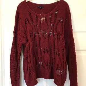 Fun distressed sweater!